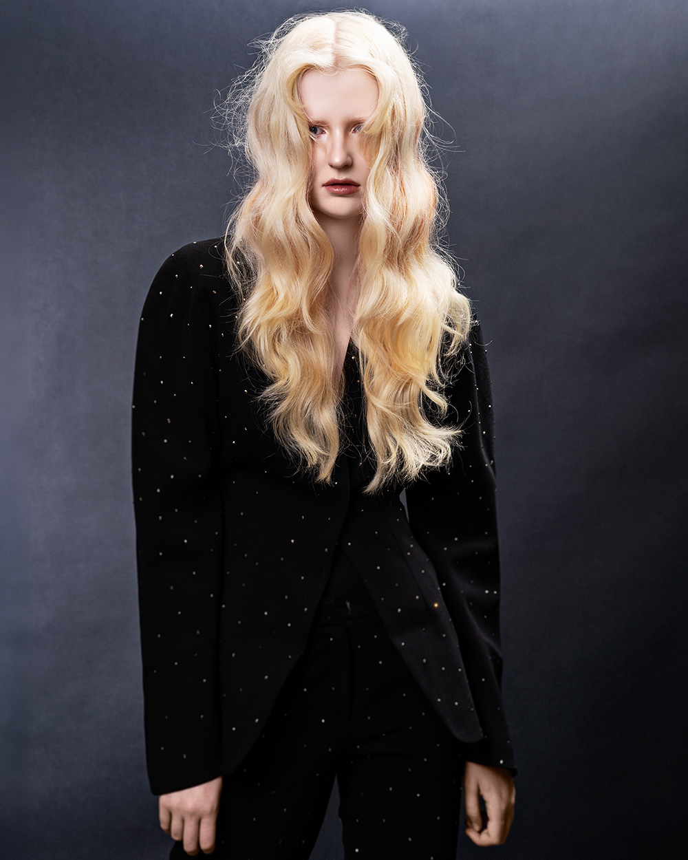 Long Platinum Blonde Hair with Soft Waves – James Abu-Ulba – What You Seek Collection